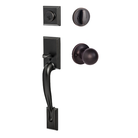 Sure-Loc Hardware Sure-Loc Hardware Madison Handleset, Tahoe Handleset Trim, Vintage Bronze MA507-TA 11P